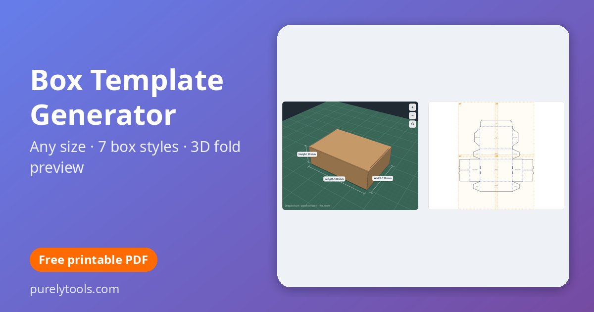 Box Template Generator preview