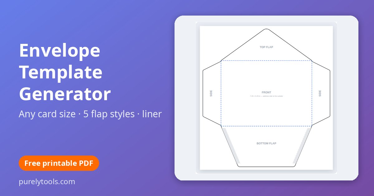 Envelope Template Generator preview